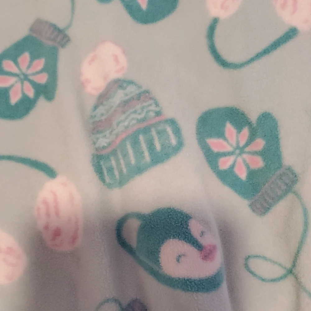 Carter's Teal and Pink Floral Footie